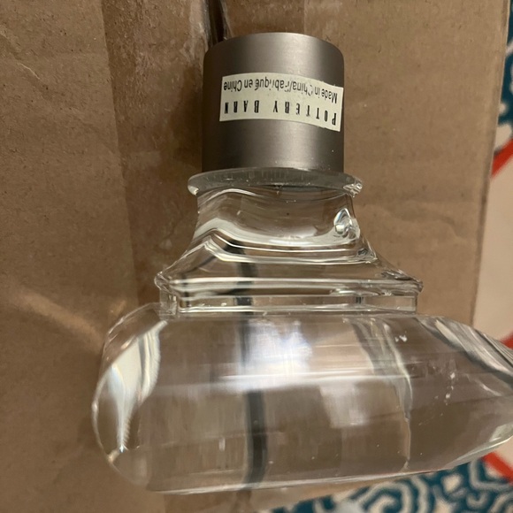 POTTERY BARN PB Standard square glass finials x 2 NEW in box - Picture 7 of 15